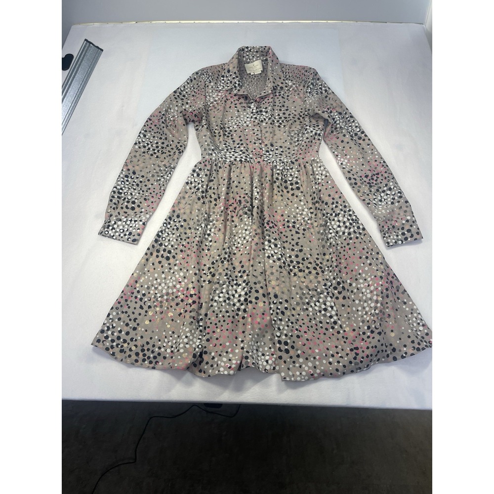 kate spade dress Size 2 Polka Dot Beige Pink gray